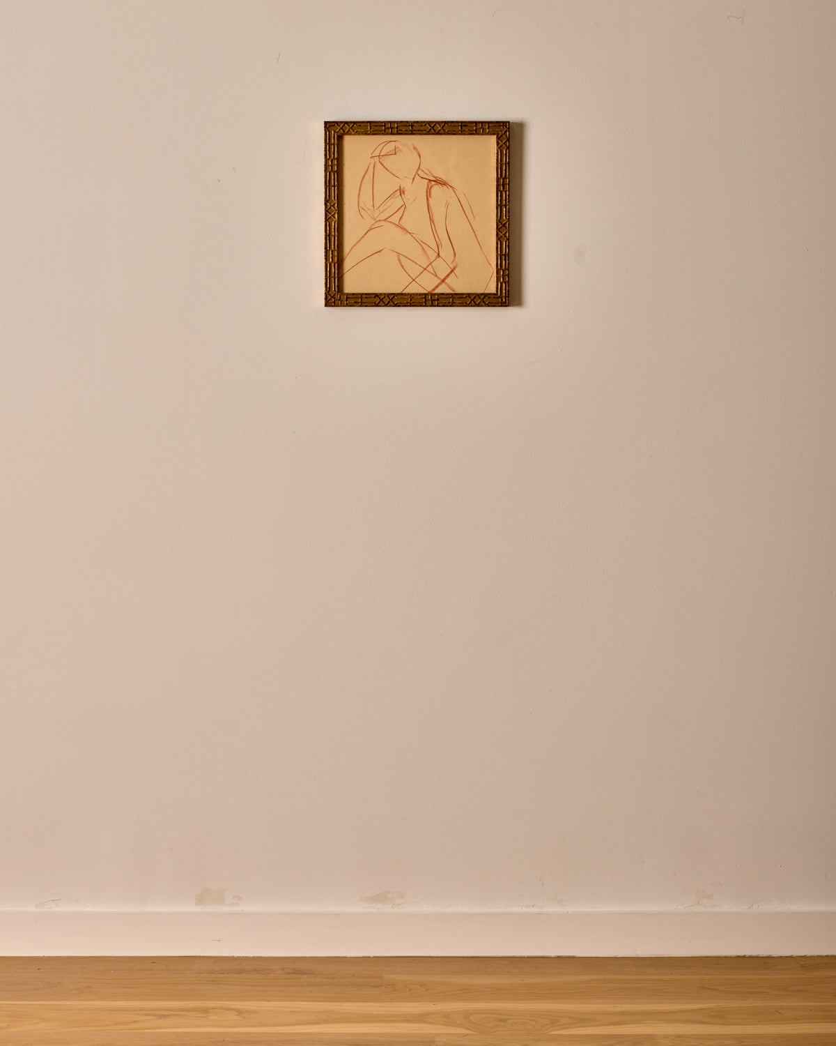 Seated Figure Study in Sanguine #2