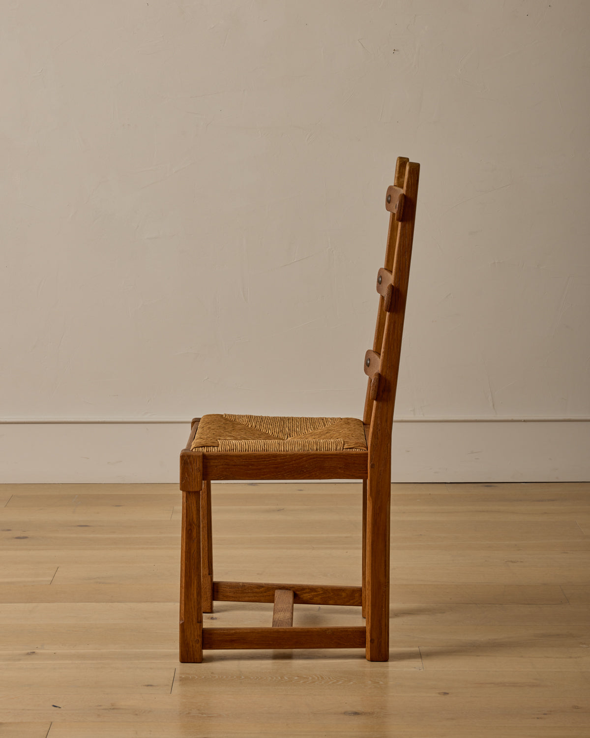 French Oak Dining Chairs - Set 8