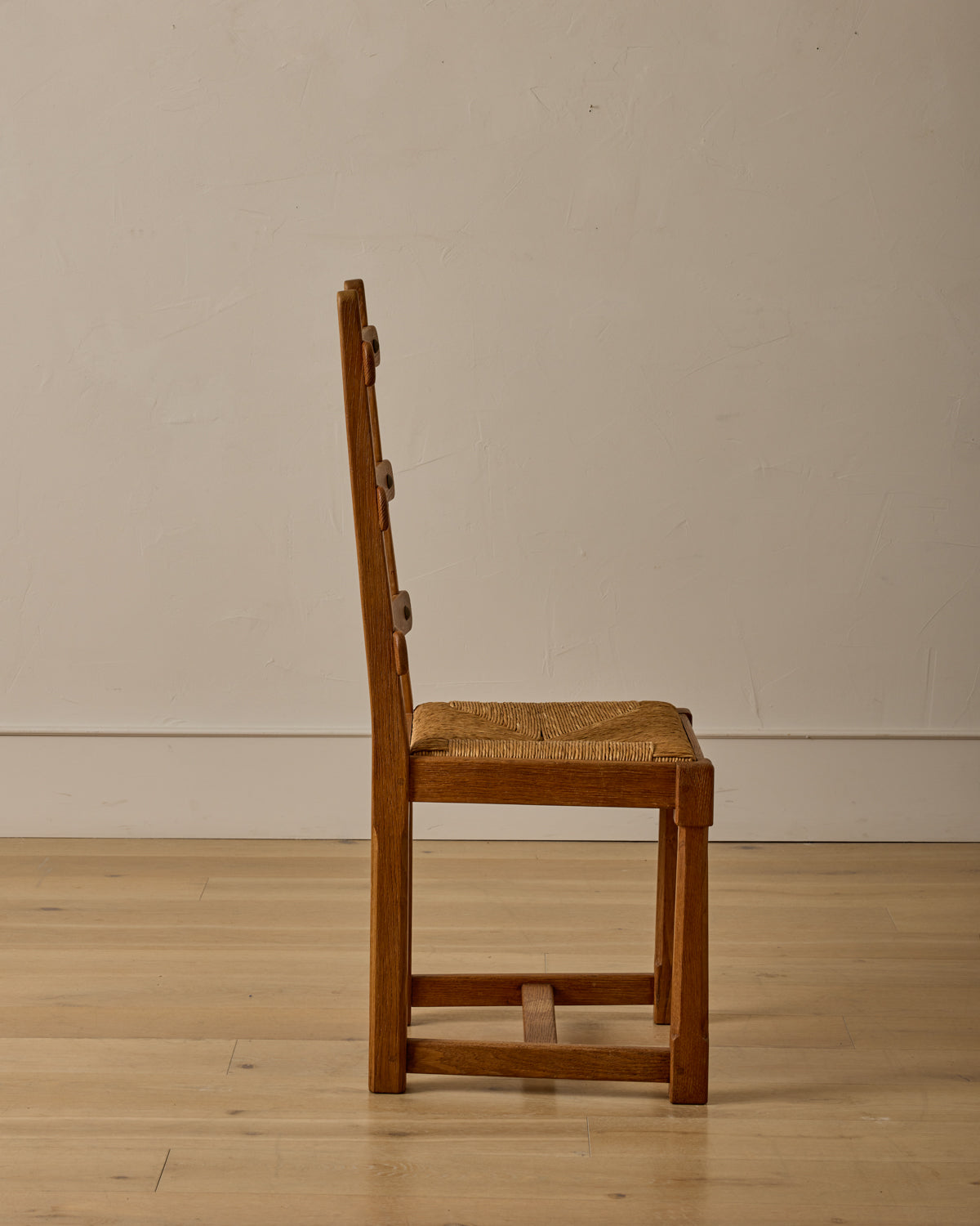 French Oak Dining Chairs - Set 8