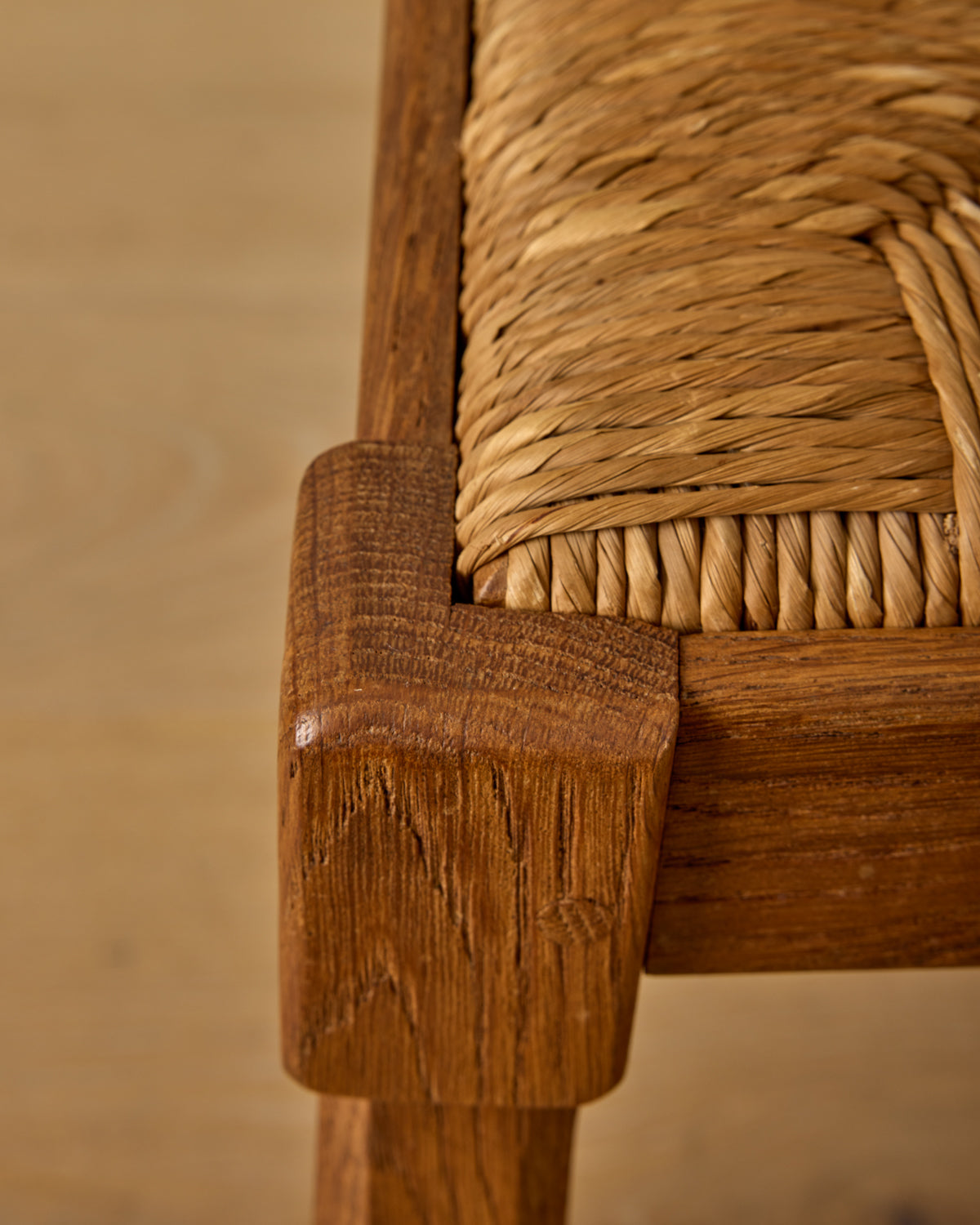 French Oak Dining Chairs - Set 8