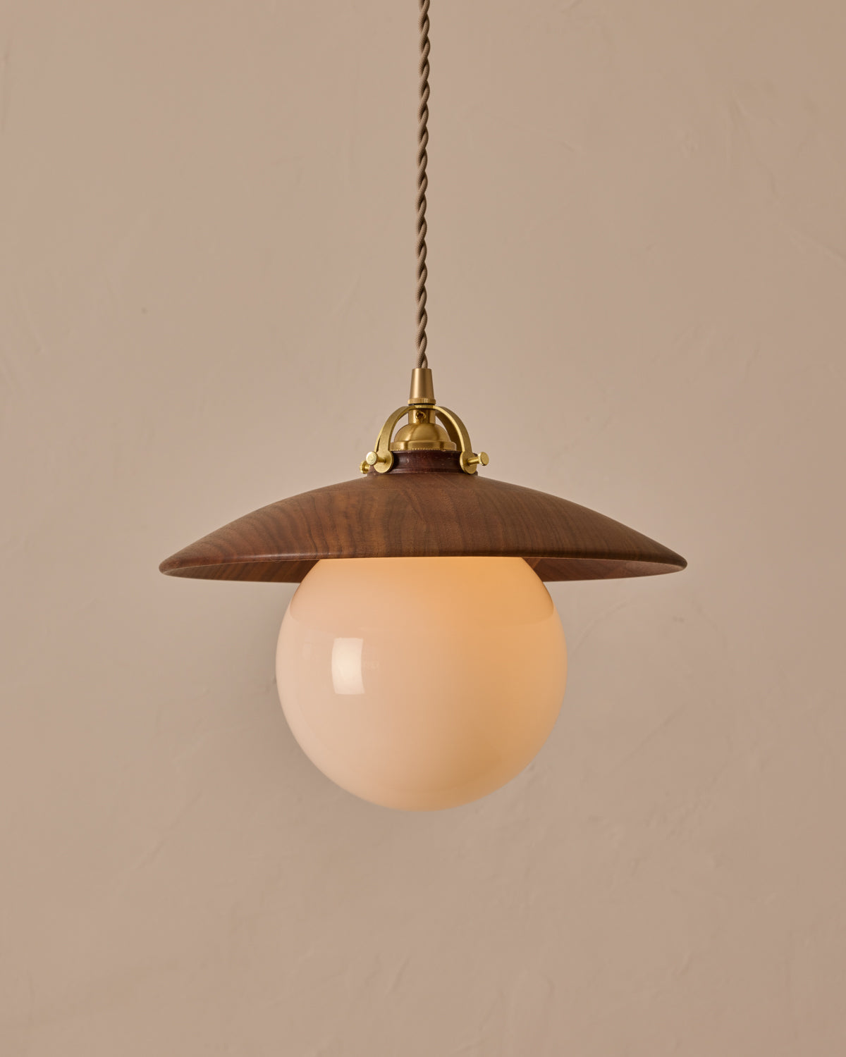 #shade-finish_black walnut #Cord-Color---Glass_Beige Cord - White Globe