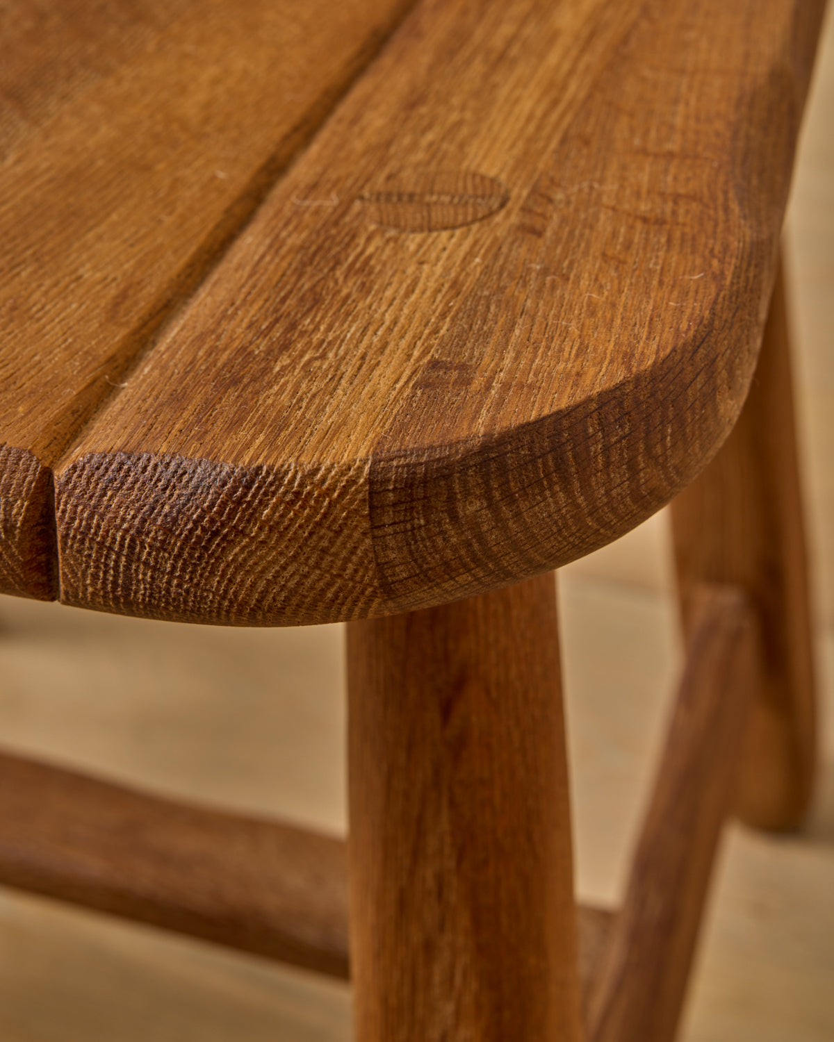 Belgian Oak Dining Chairs by De Puydt - Set of 6