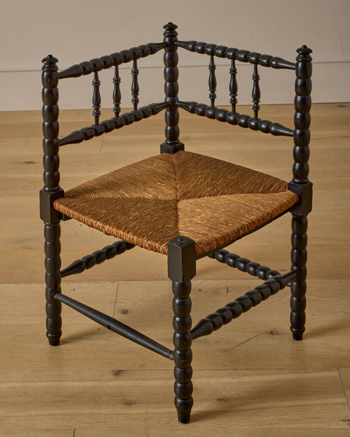 Ebonized Corner Bobbin Chair