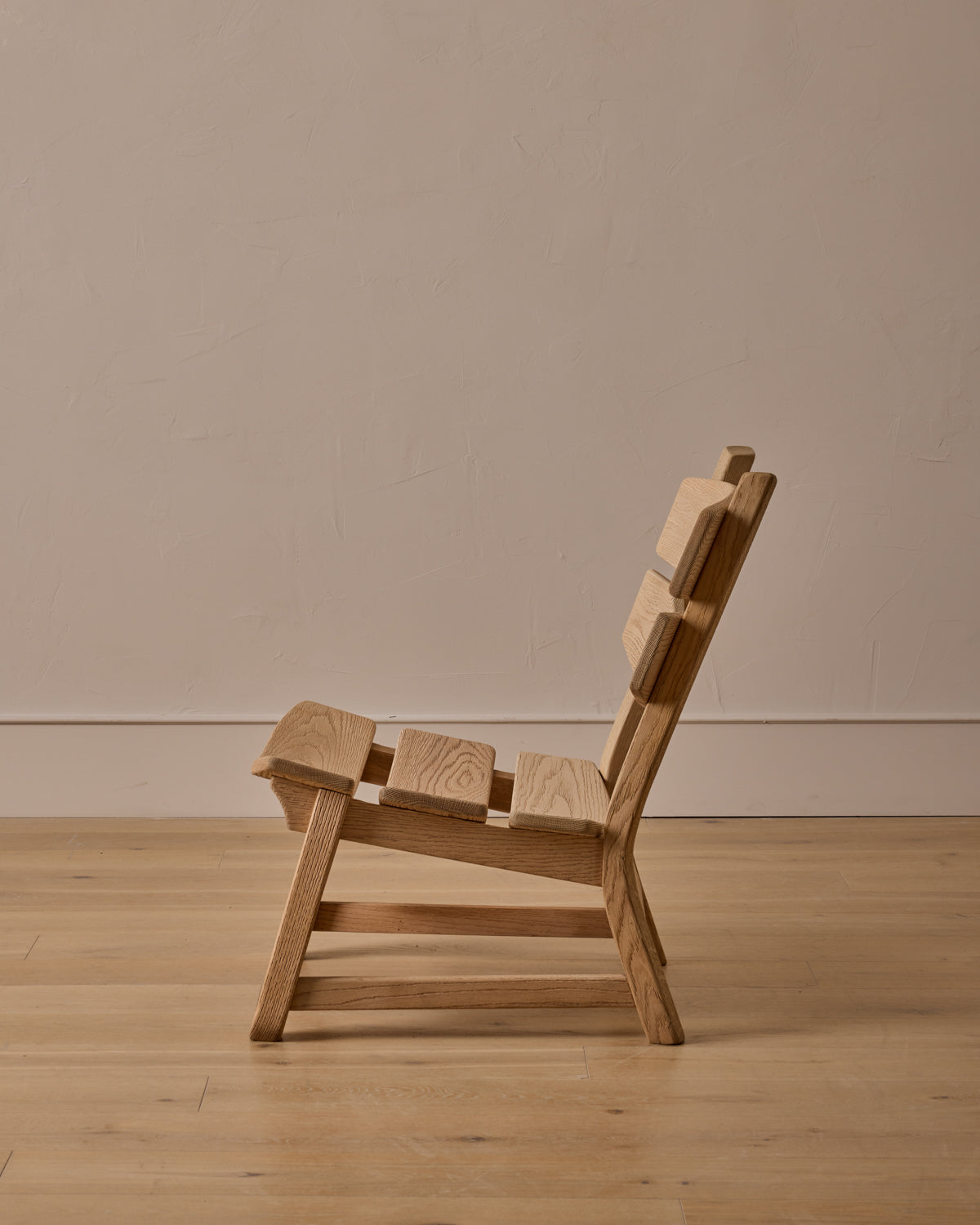 Pair of 1960s Oak Lounge Chairs