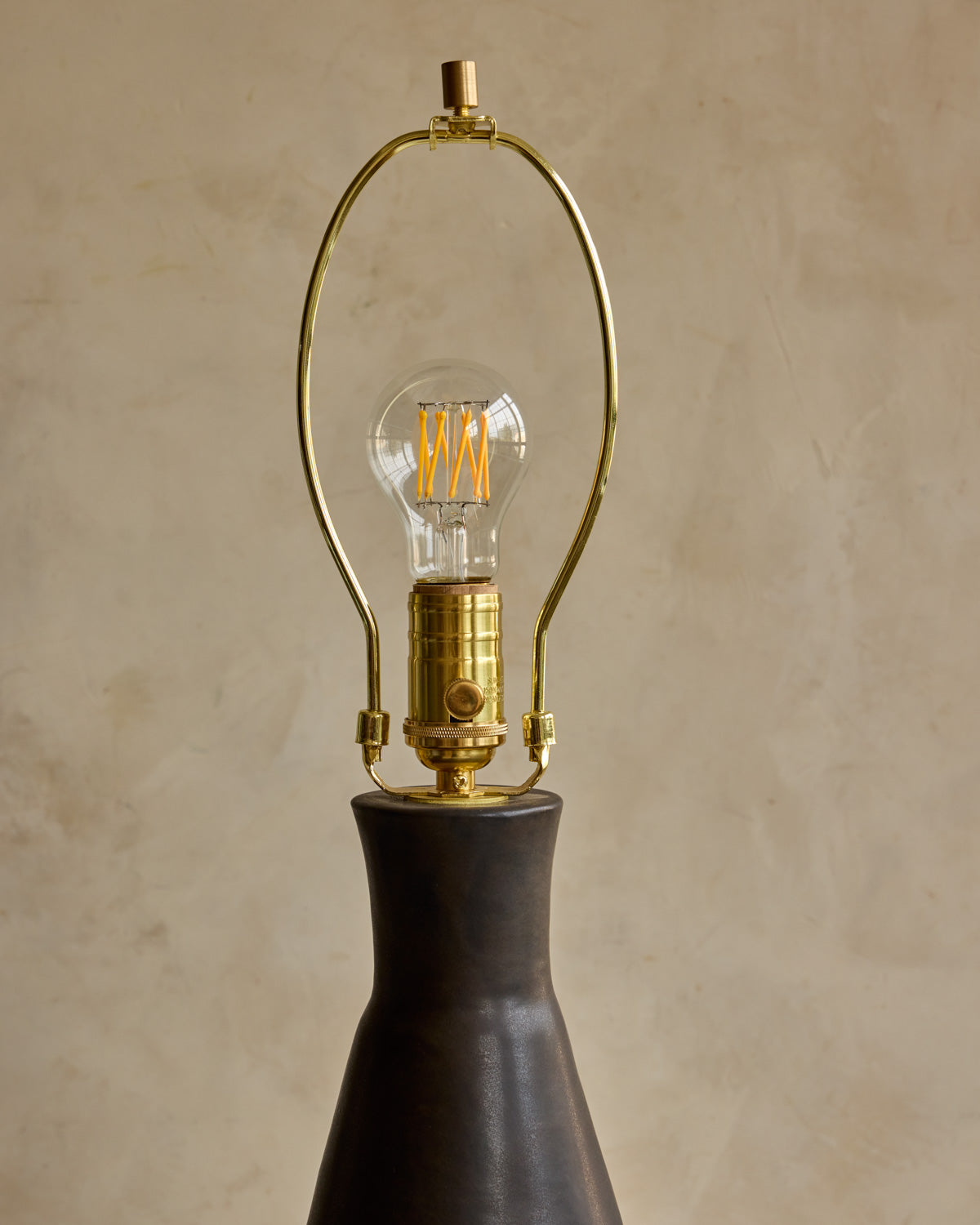 Pair of Ceramic Table Lamps - Black