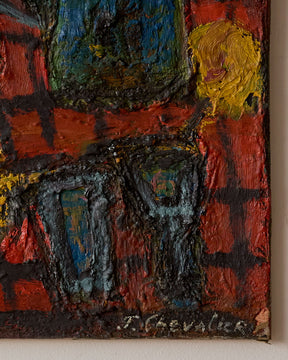 Impasto Still Life with Sunflowers