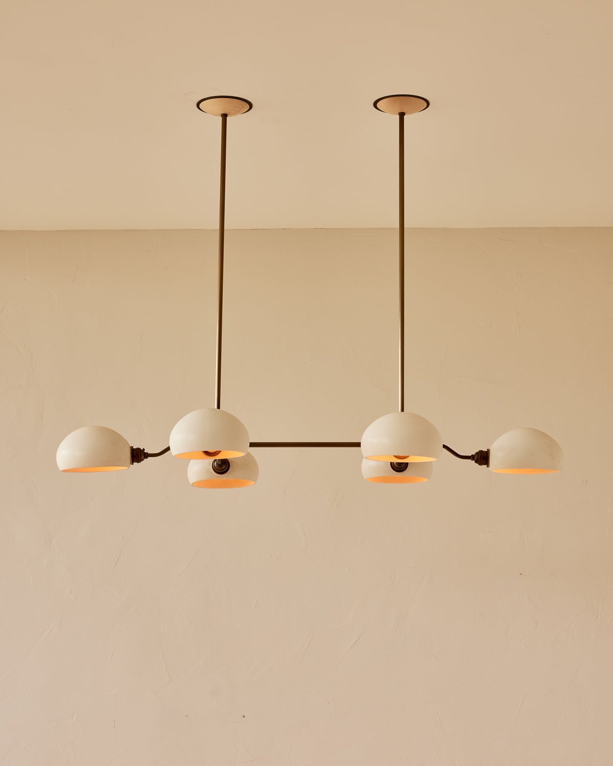 Baker Chandelier - Six Arm - Antique Brass