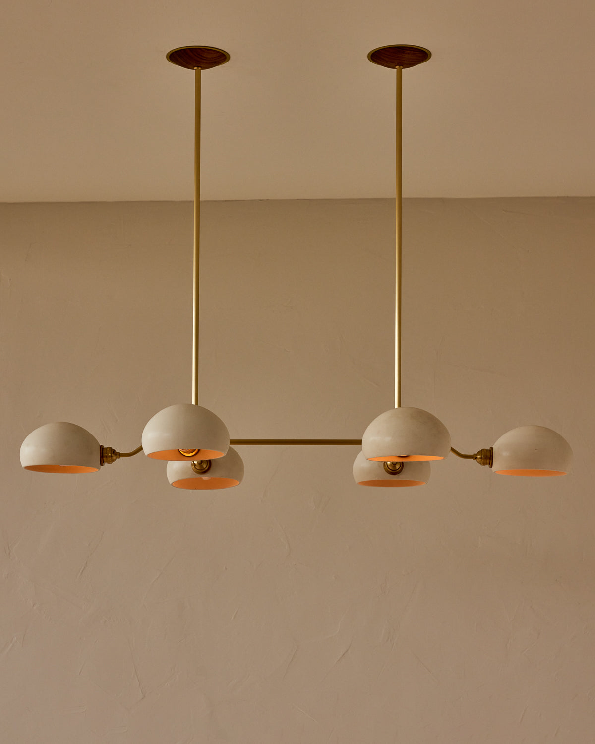 Baker Chandelier - Six Arm - Satin Brass