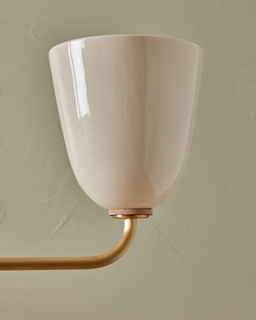 Lola Chandelier - Five Arm - Satin Brass