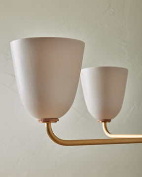 Lola Chandelier - Five Arm - Satin Brass