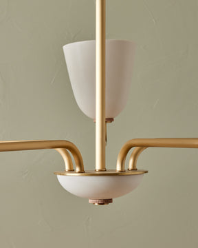 Lola Chandelier - Five Arm - Satin Brass