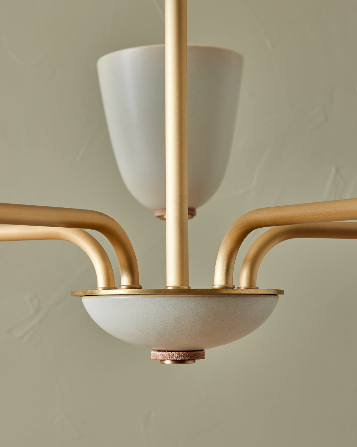 Lola Chandelier - Five Arm - Satin Brass