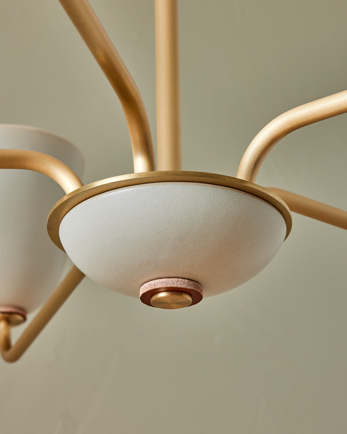 Lola Chandelier - Five Arm - Satin Brass