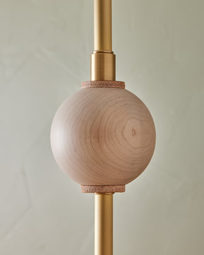 Lola Chandelier - Five Arm - Satin Brass