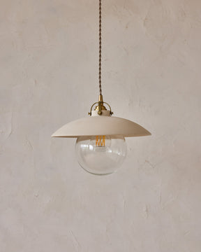 Edmund Pendant Light - 11" Biscuit Ceramic