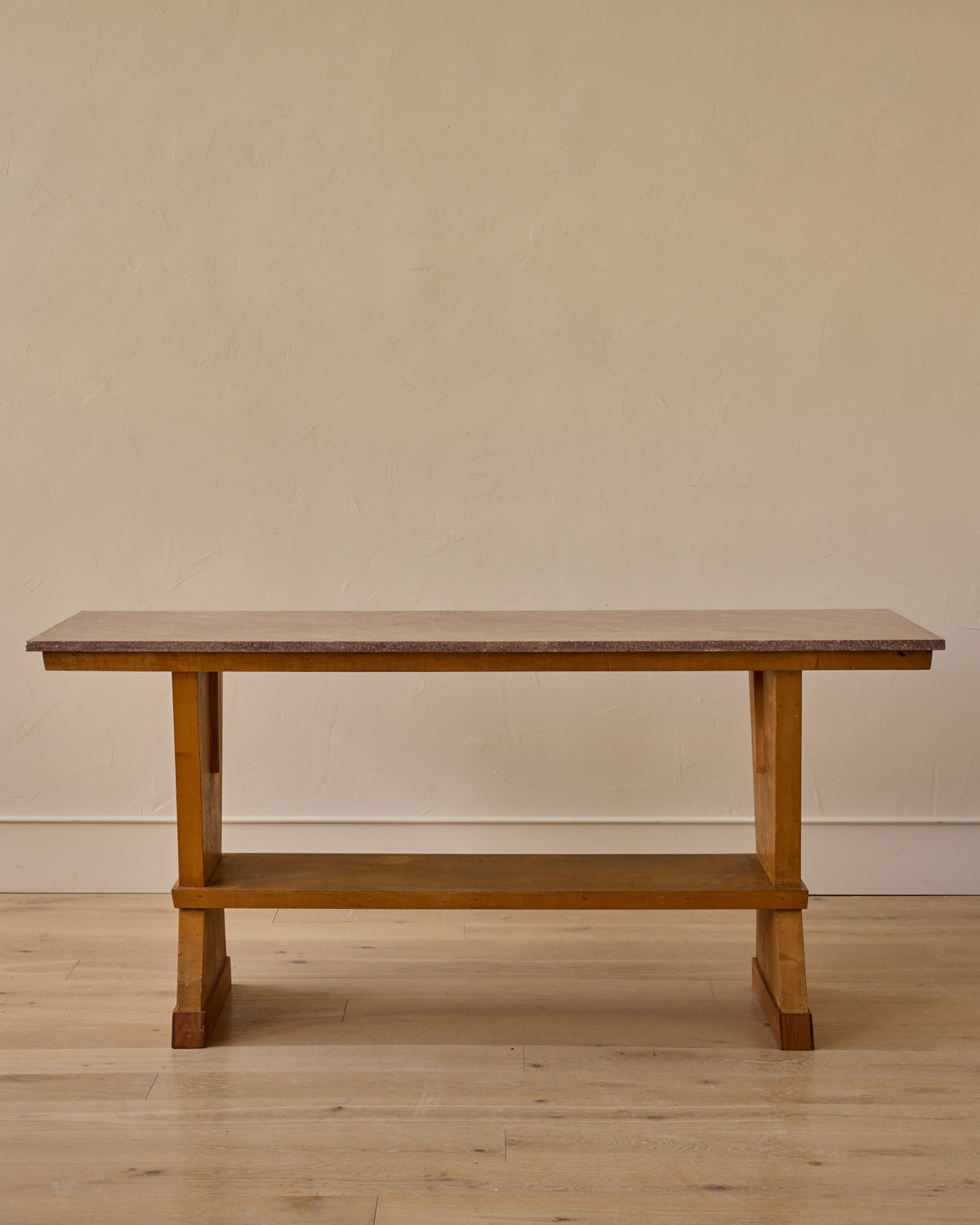 Red Marble Console Table