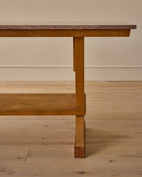 Red Marble Console Table