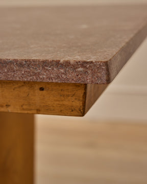 Red Marble Console Table