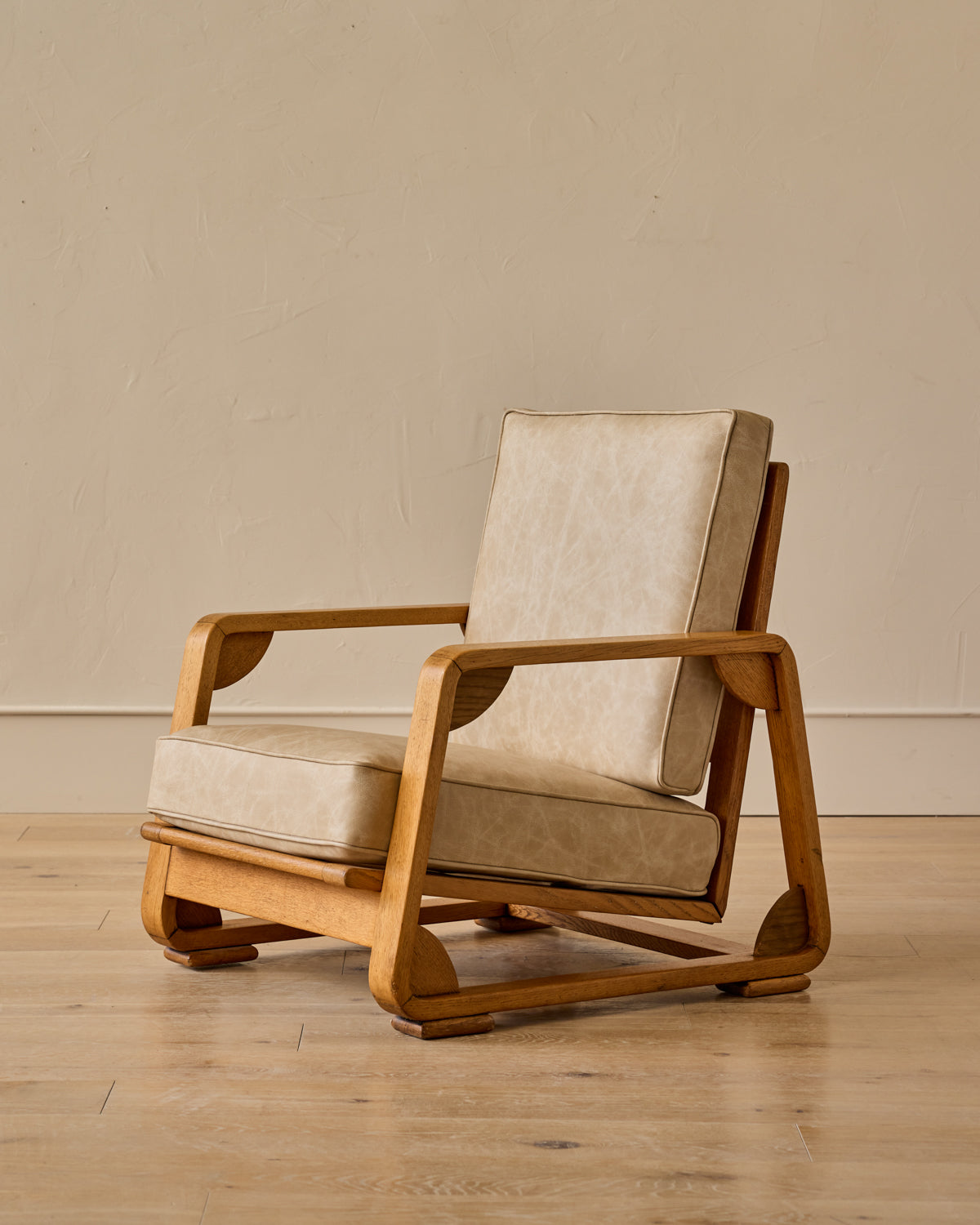 Shopmade Lounge Chair in Au Lait Leather