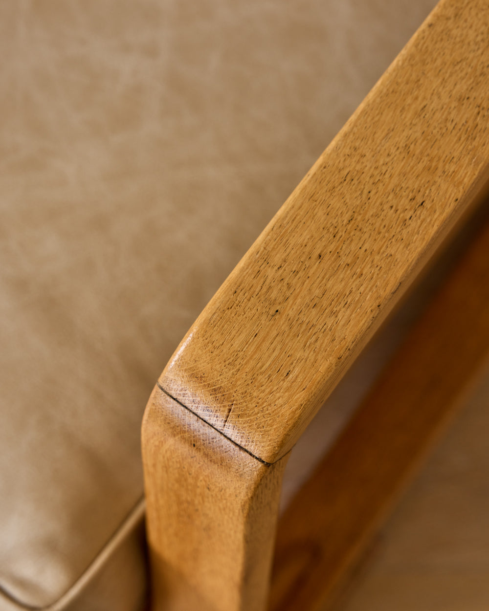 Shopmade Lounge Chair in Au Lait Leather
