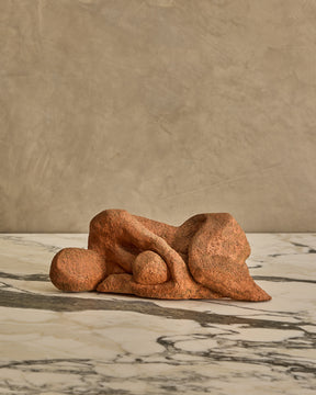 Reclined Clay Figure Sculpture