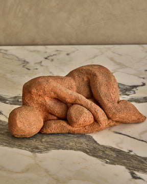 Reclined Clay Figure Sculpture