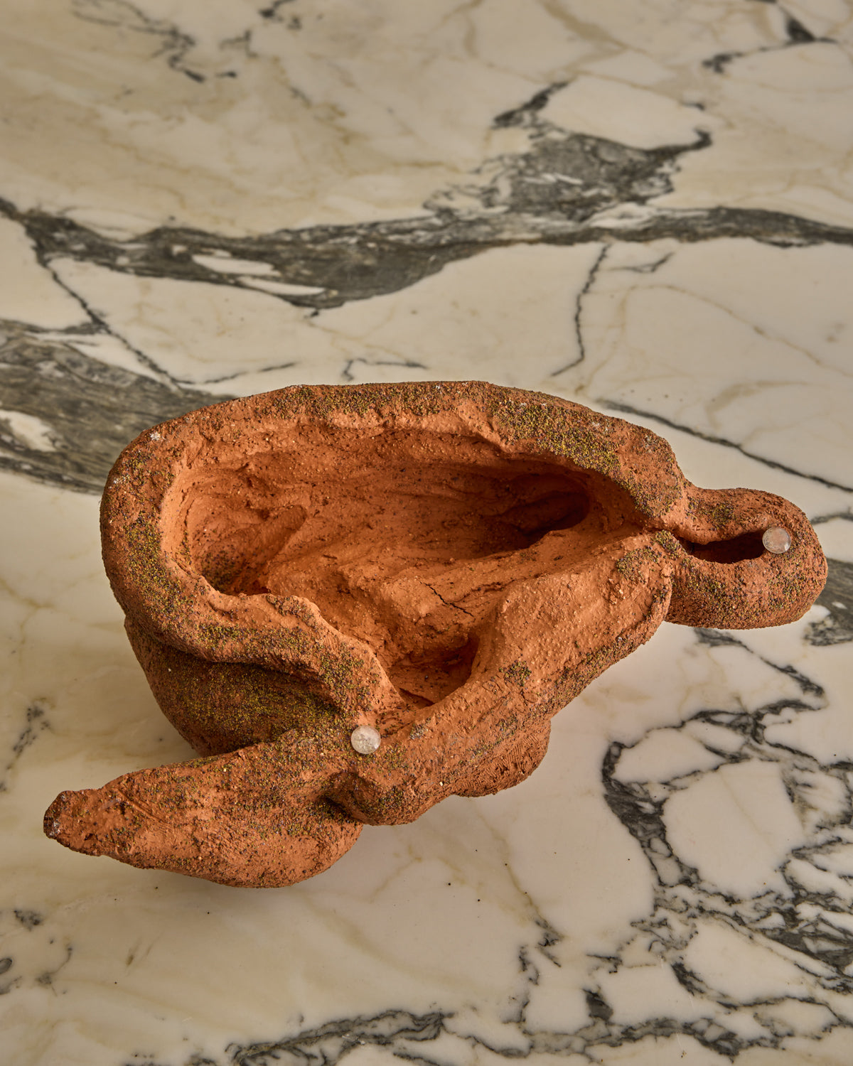 Reclined Clay Figure Sculpture