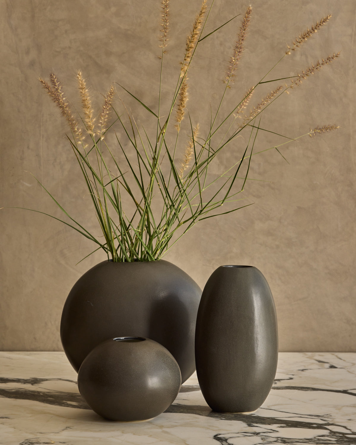 River Rock Vessel Collection - Almost Black