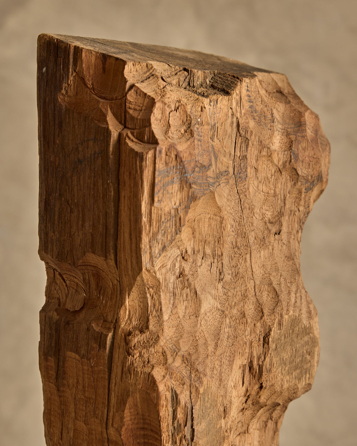 Wooden Torso Sculpture