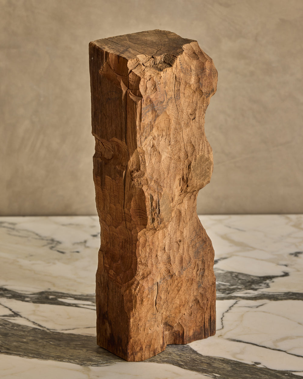 Wooden Torso Sculpture