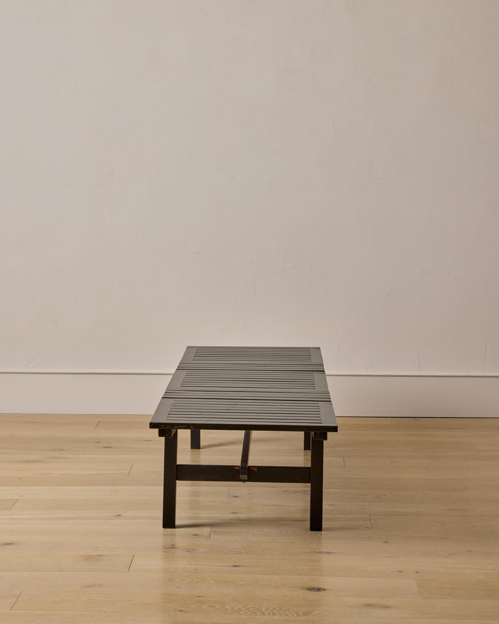 Wooden Slat Bench