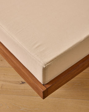 Teak Daybed with Tapered Legs