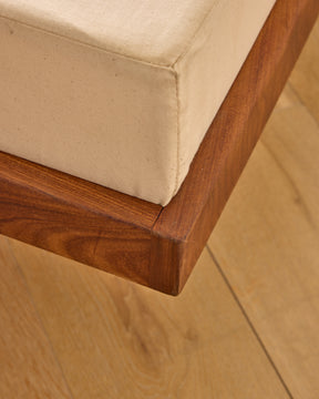 Teak Daybed with Tapered Legs