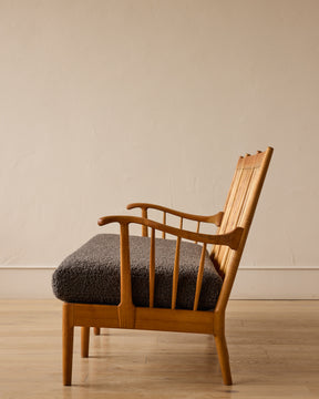 1940s Danish Elmwood Sofa Bench