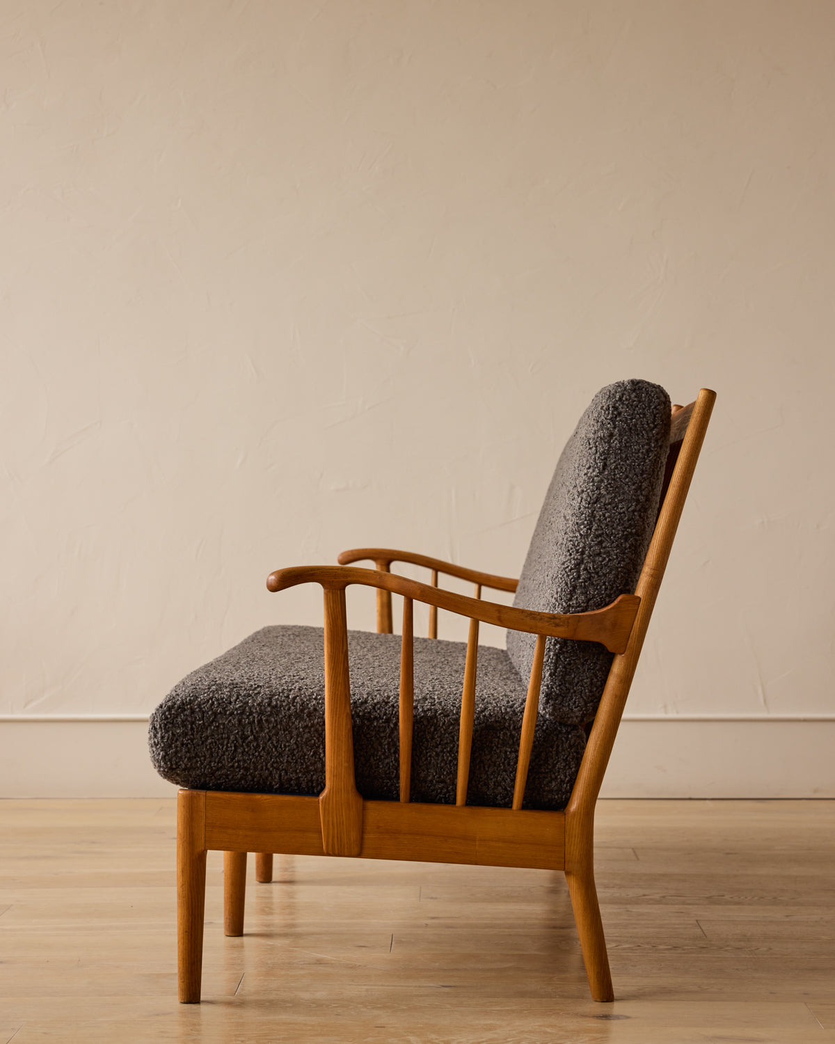 1940s Danish Elmwood Sofa Bench