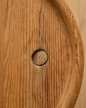 1960s "Fjøskrakk" 522 Pine Stool by Krogenæs Møbler