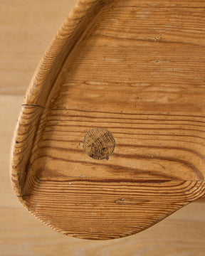 1960s "Fjøskrakk" 522 Pine Stool by Krogenæs Møbler