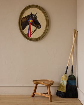 1960s "Fjøskrakk" 522 Pine Stool by Krogenæs Møbler