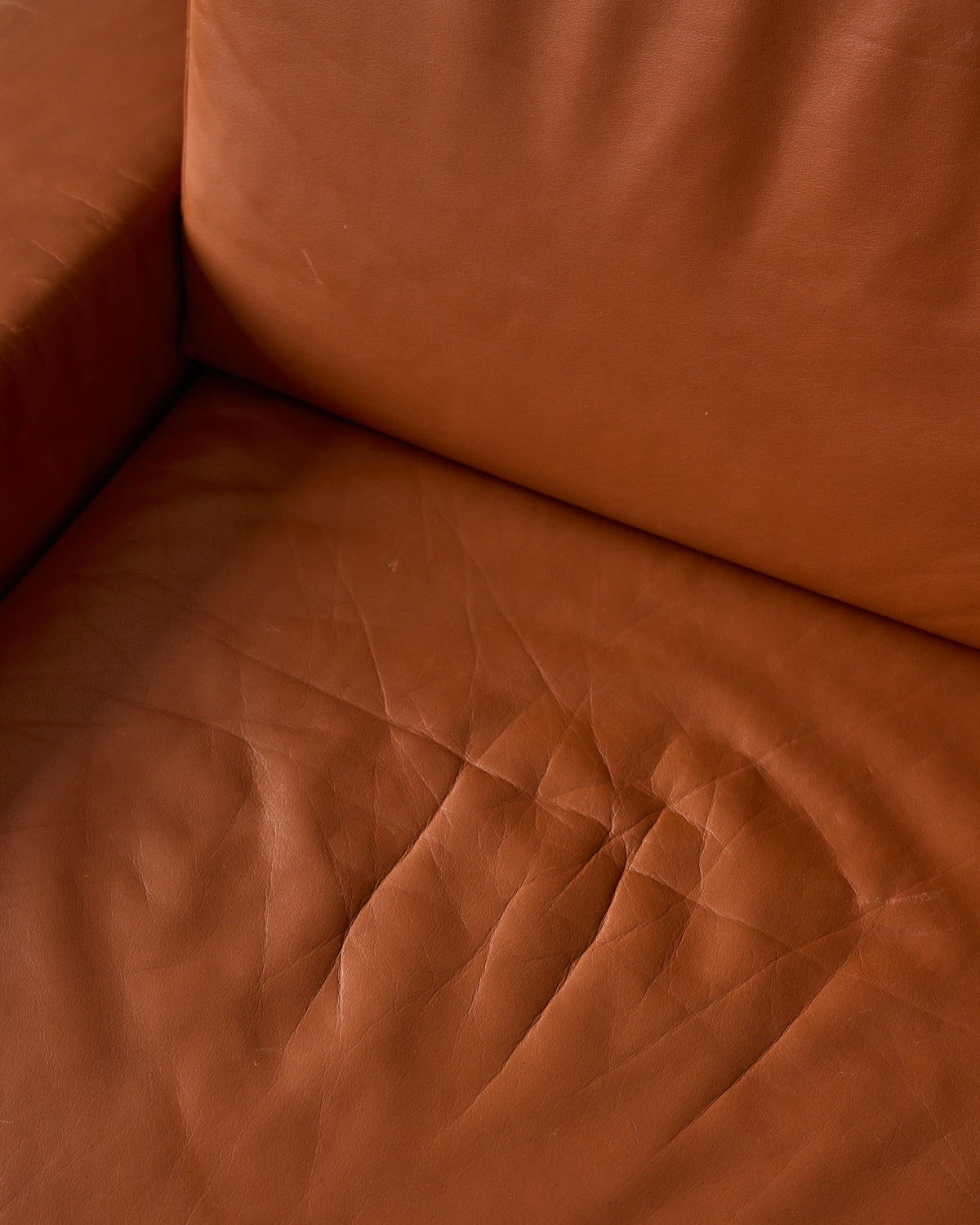 Oak + Leather Modular Sectional