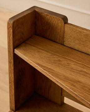 Oak + Leather Modular Sectional