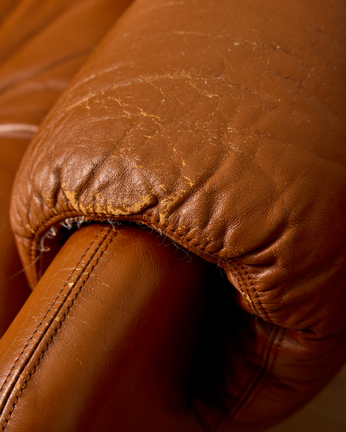Pair of Italian Leather Armchairs