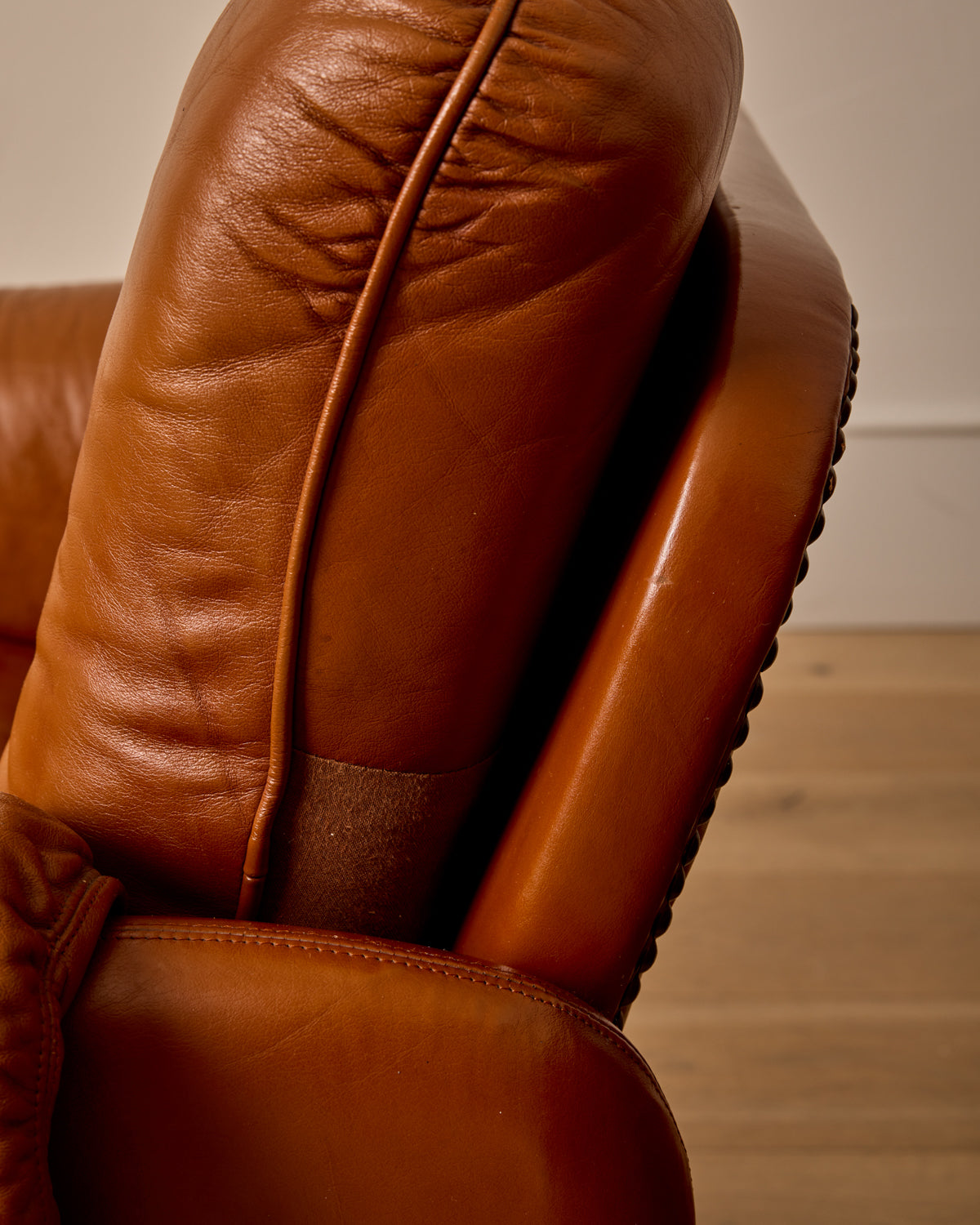 Pair of Italian Leather Armchairs