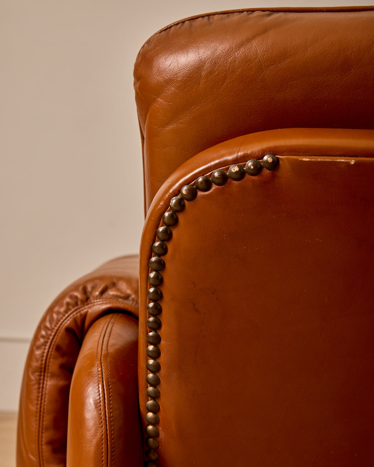 Pair of Italian Leather Armchairs