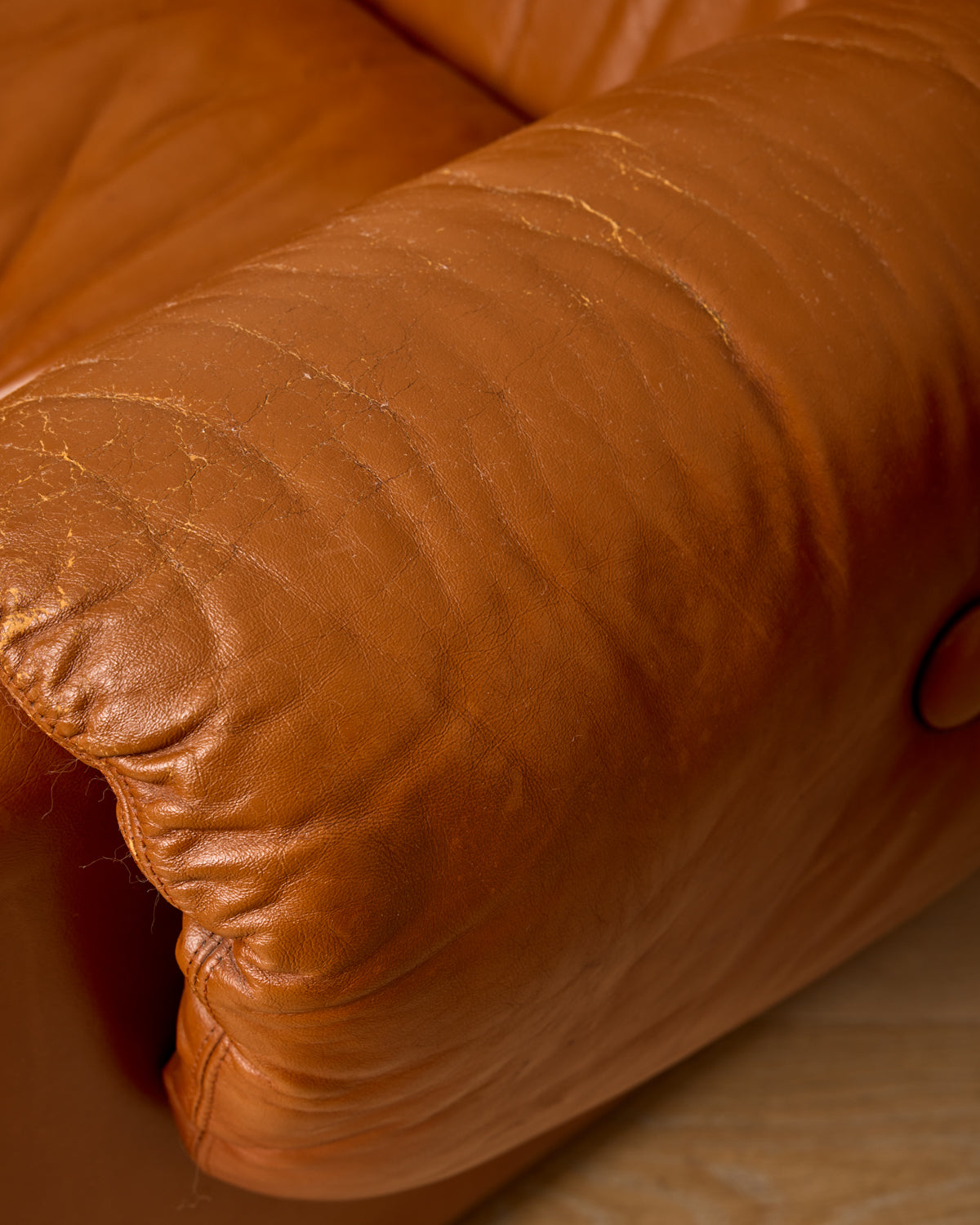 Pair of Italian Leather Armchairs