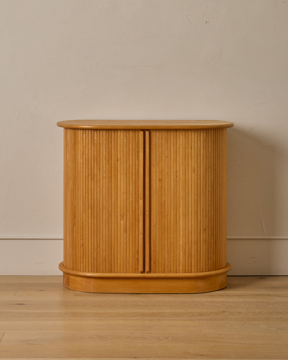 Maple Cabinet with Tambour Doors