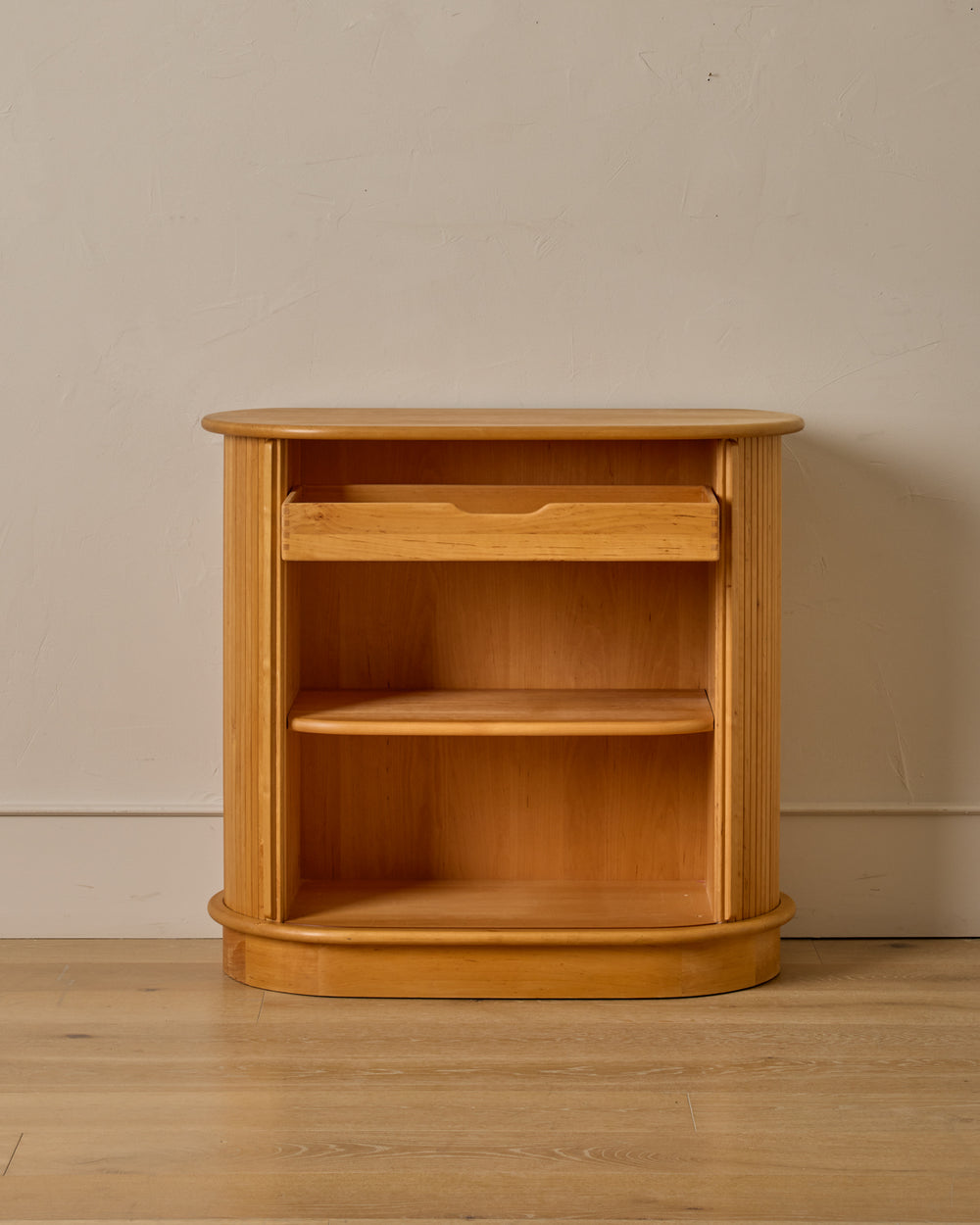 Maple Cabinet with Tambour Doors