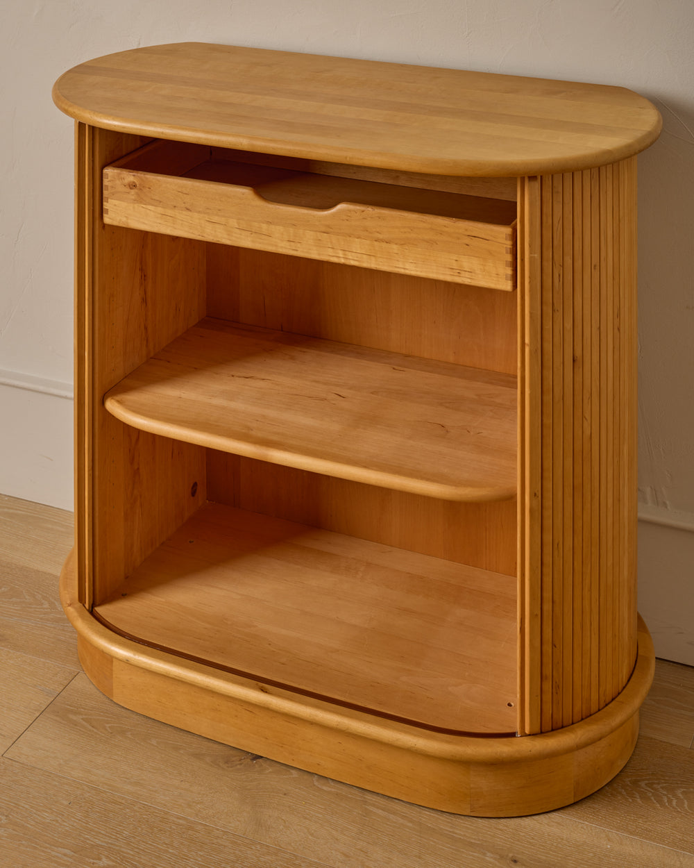 Maple Cabinet with Tambour Doors