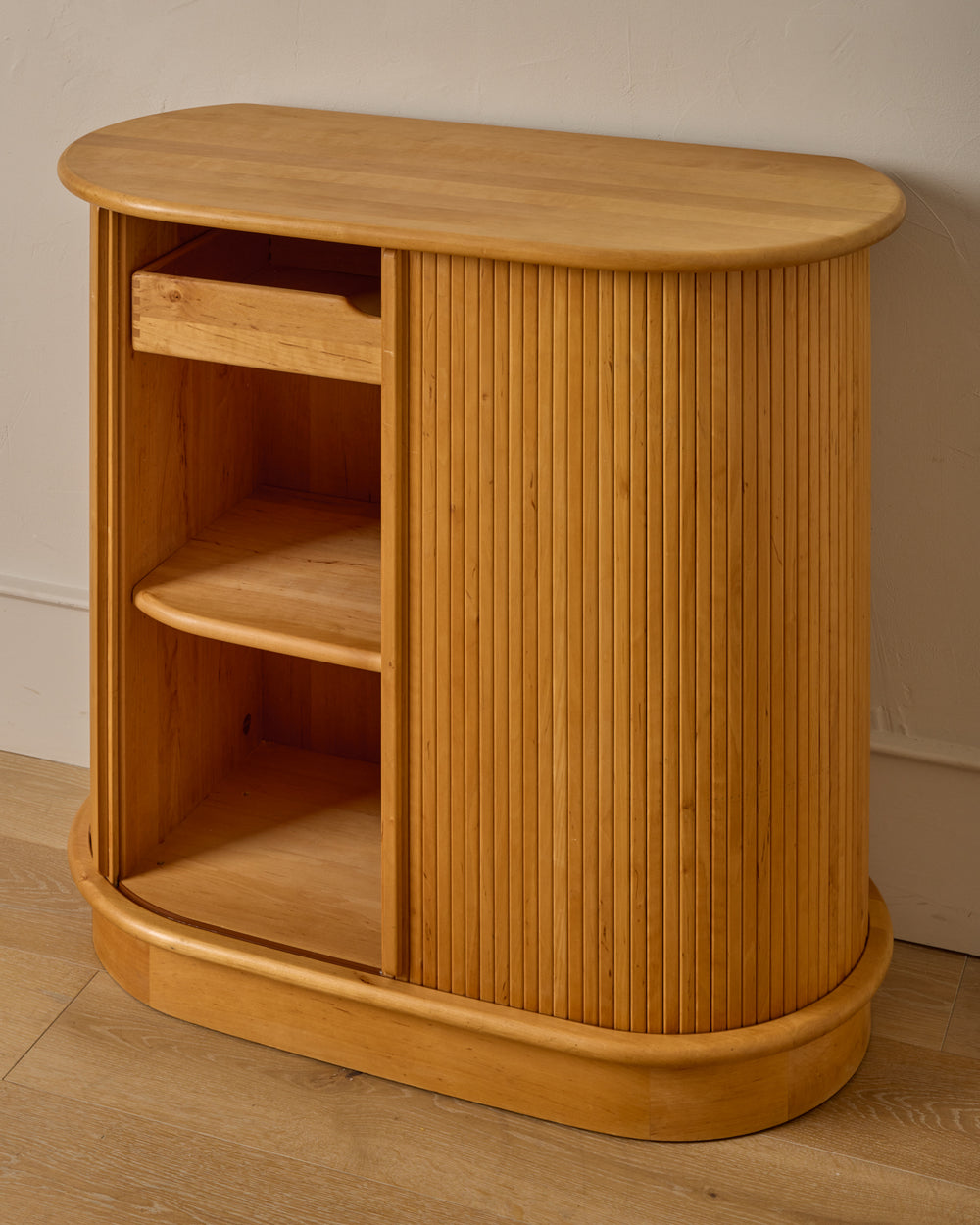 Maple Cabinet with Tambour Doors