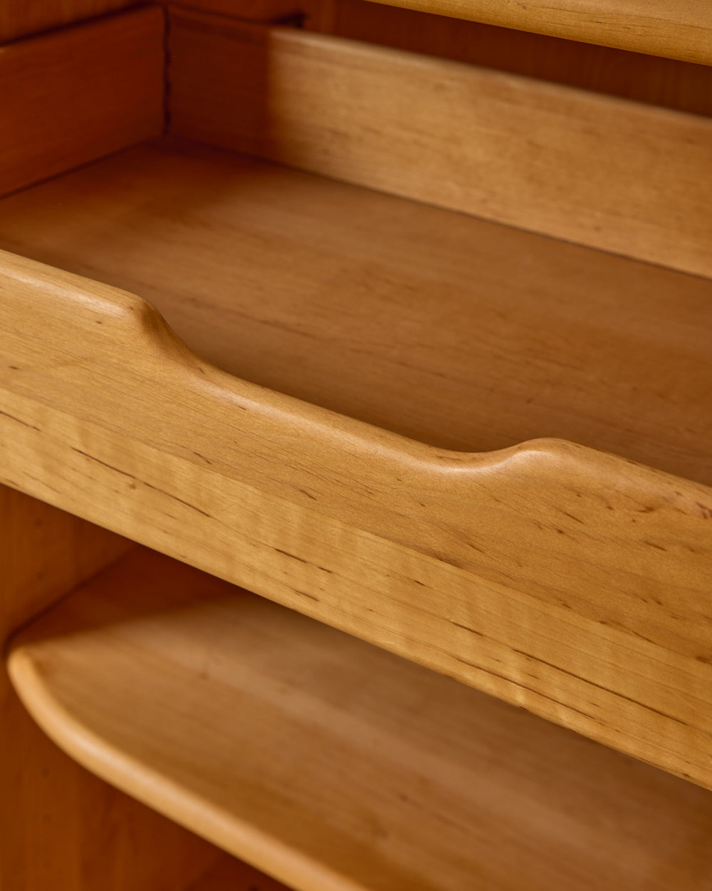 Maple Cabinet with Tambour Doors