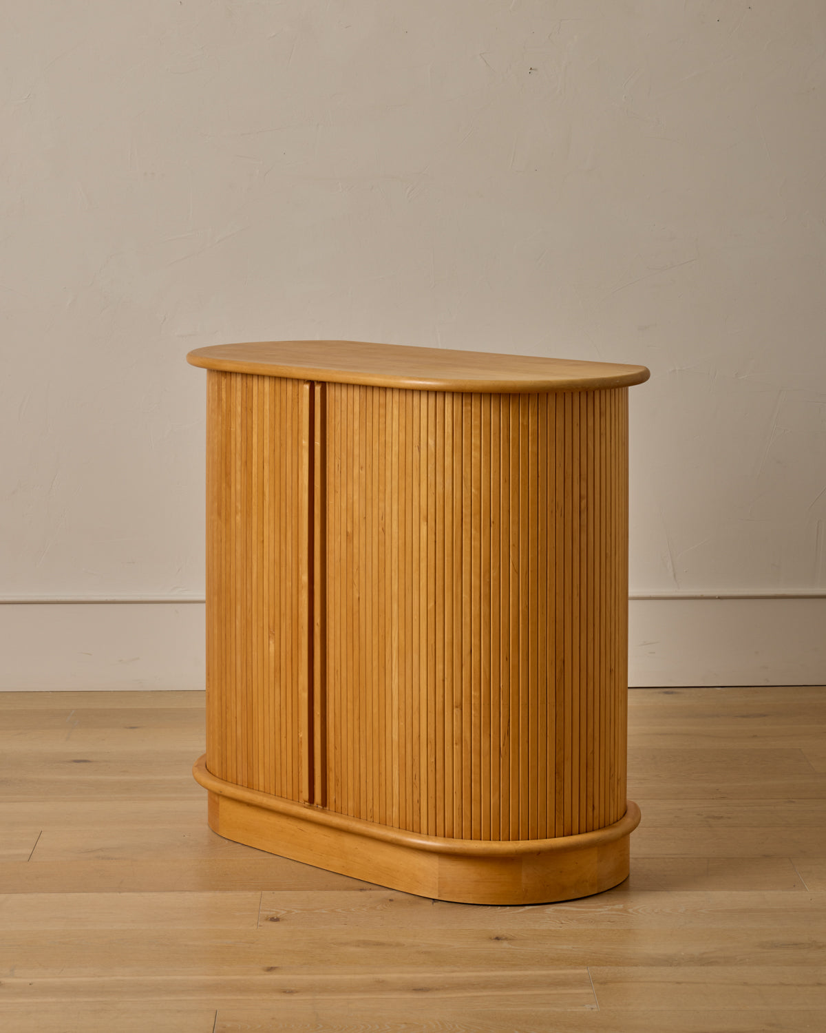Maple Cabinet with Tambour Doors